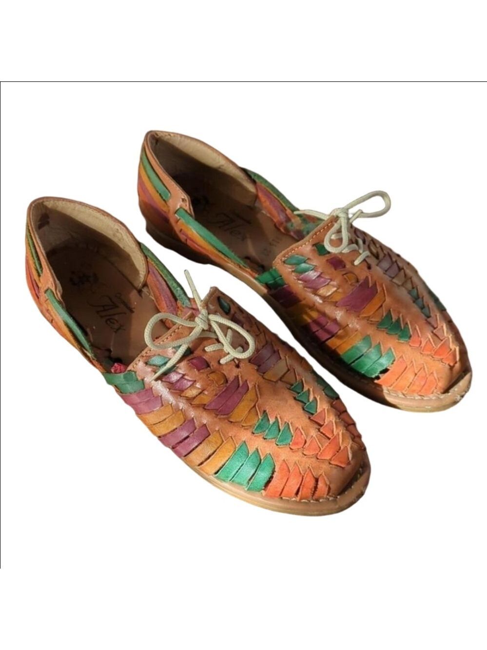 Alex Originales Huarache Leather Woven Sandal Mexican Shoes